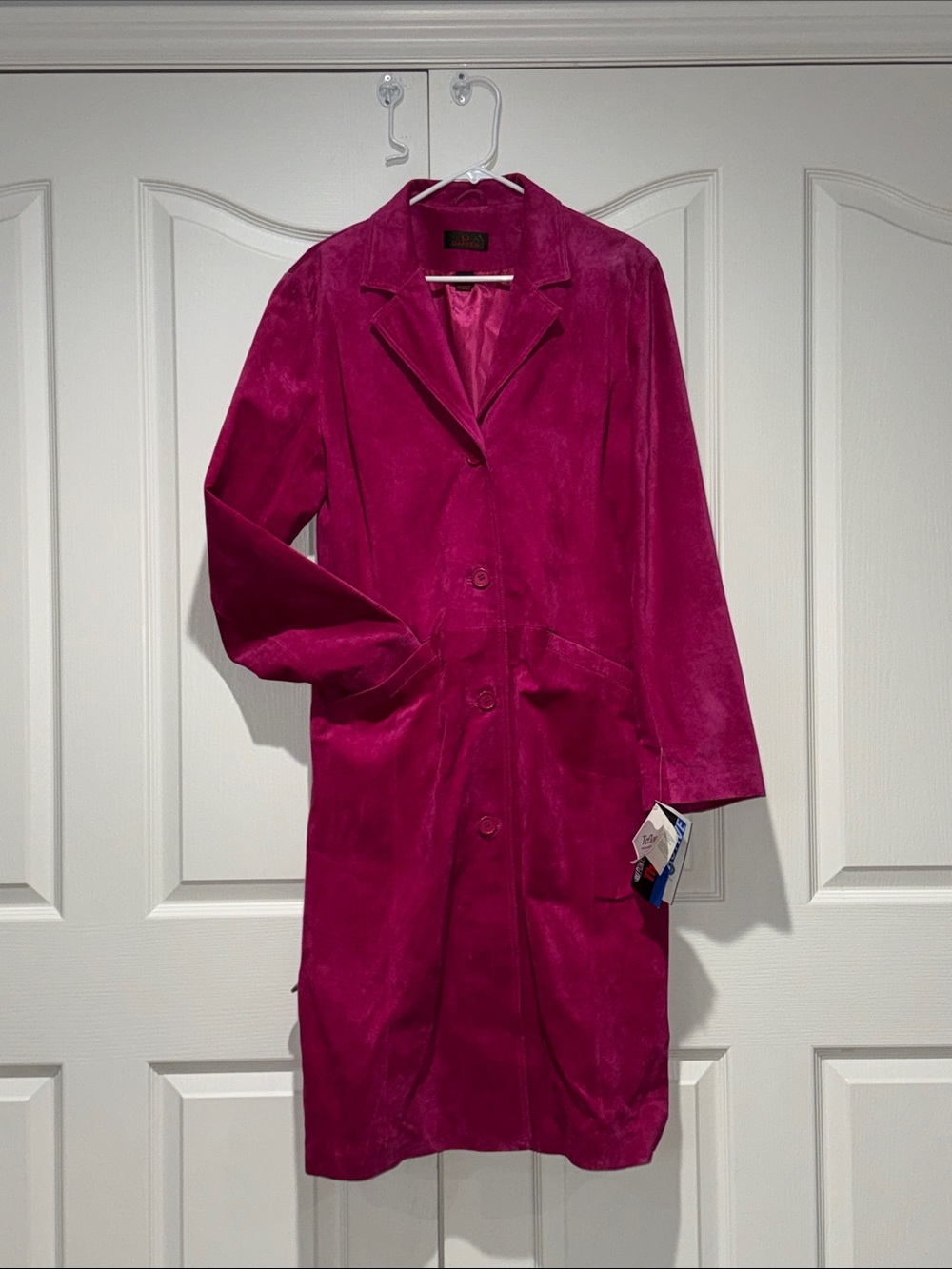 Danier Fuchsia Long Trench Coat